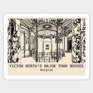 Victor Horta's Major Town Houses - Belgium Magnet